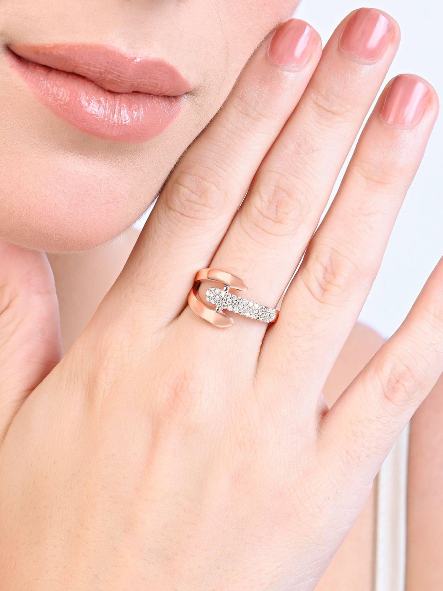 TOUCH925 Pure 925 Silver Credence Silver Ring for Women (7)