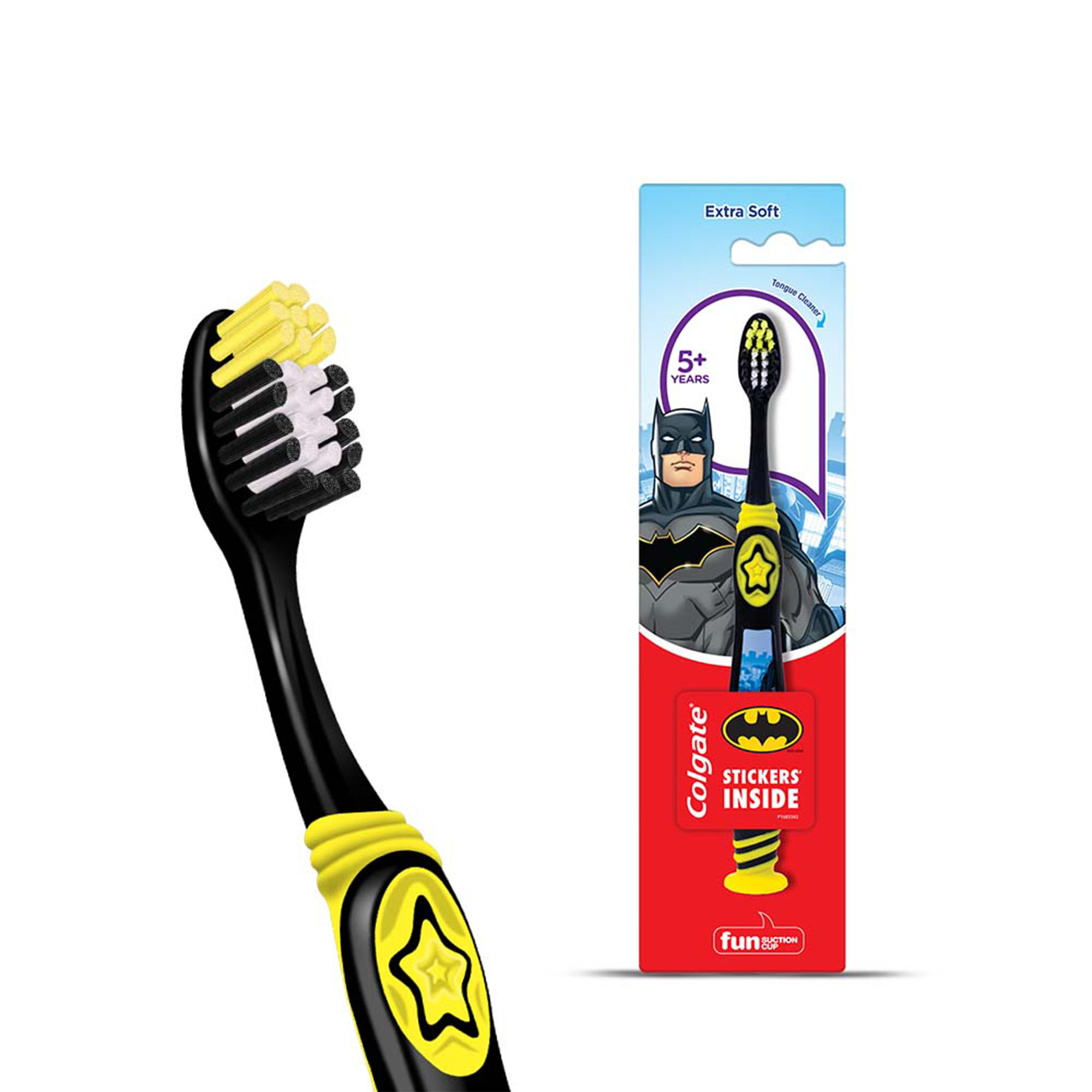 Buy Colgate Kids Batman Toothbrush, Extra Soft with Tongue Cleaner