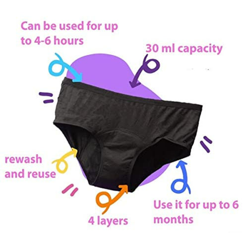 Carmesi Disposable Period Panties For Super Heavy Flow M-L Size 16 Panties  Pack 