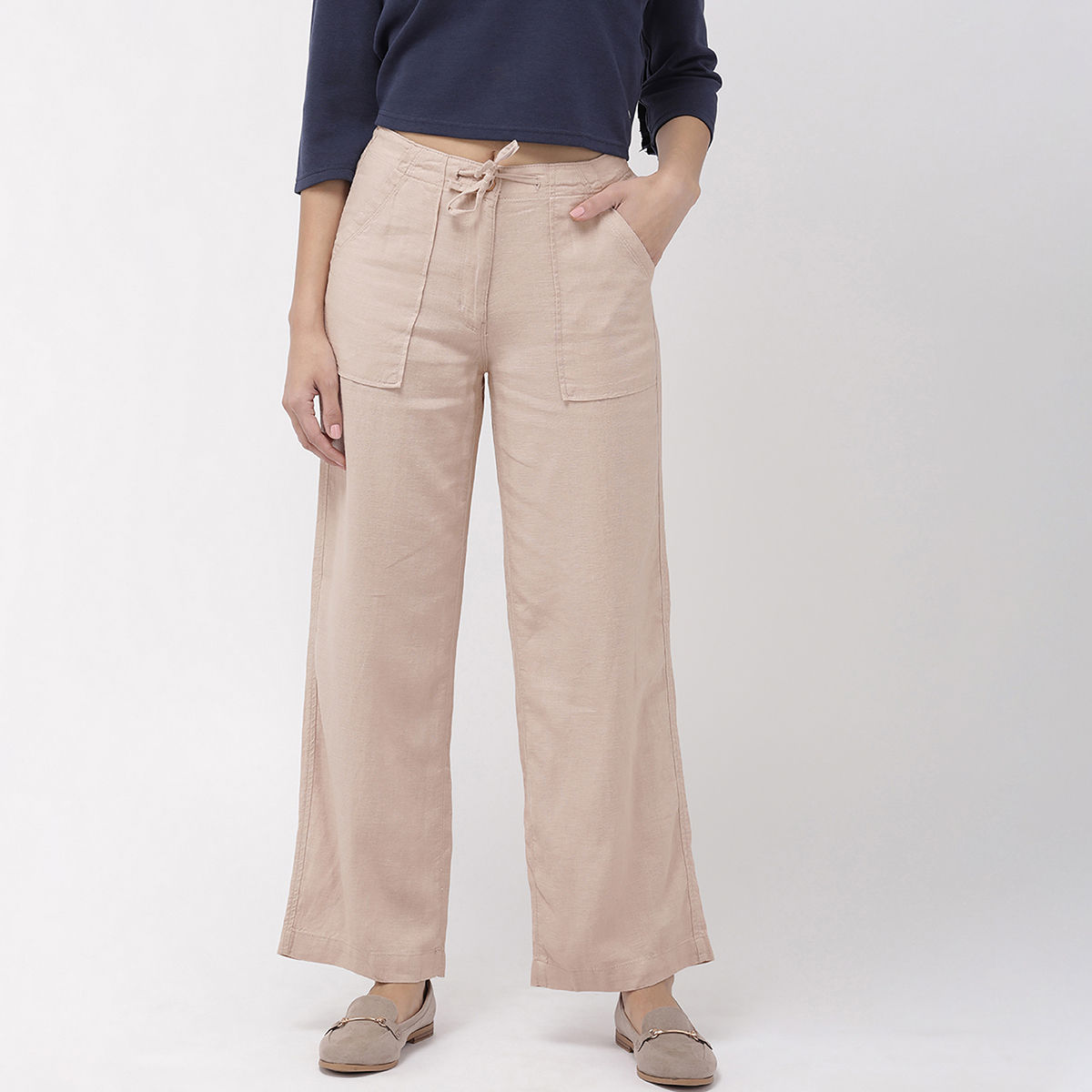 Pink Satin Cargo Trousers  Quiz Clothing