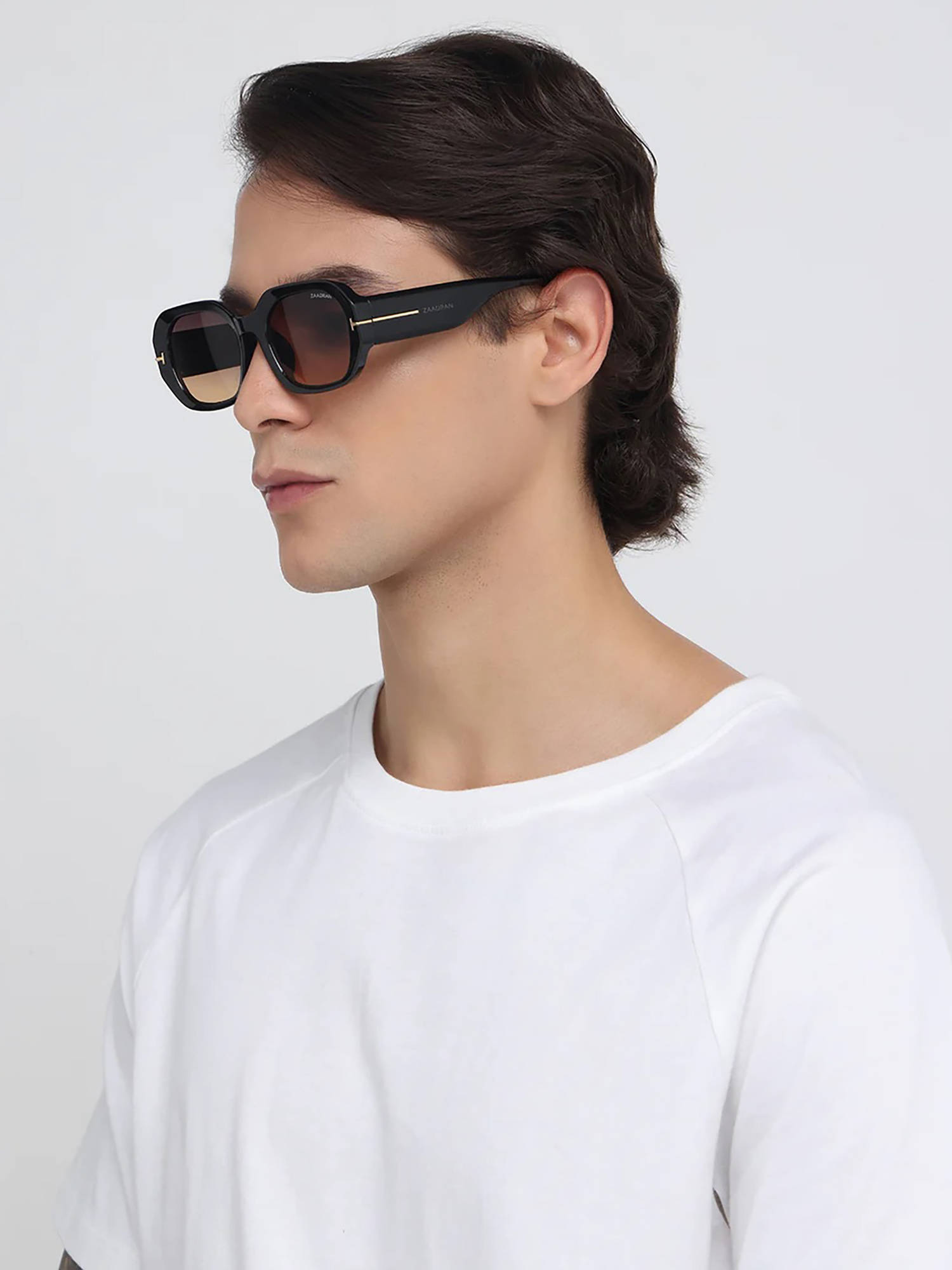 Zaadran Traveller Brown Wayfarer Sunglasses