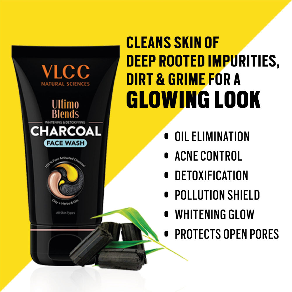 VLCC Ultimo Blends Charcoal Face Wash for Whitening & Detoxifying Buy