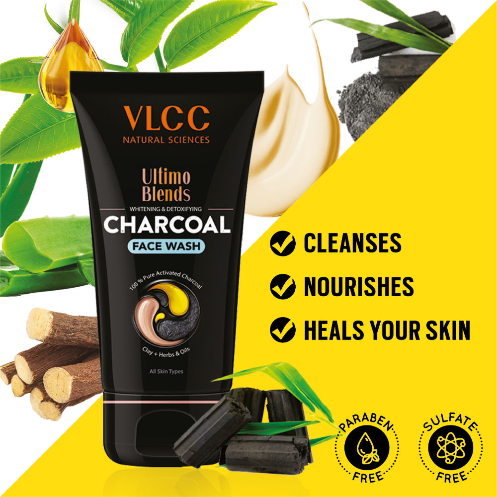 VLCC Ultimo Blends Charcoal Face Wash for Whitening & Detoxifying Buy
