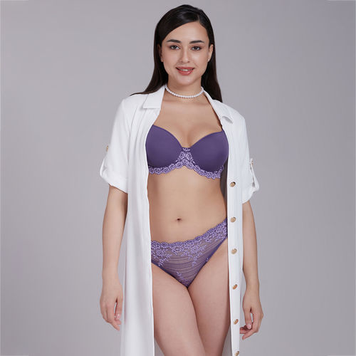 Buy Wacoal Embrace Lace Contour Padded Wired 3-4Th Cup Bra Purple