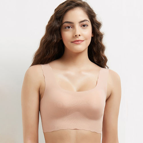 Wacoal Gococi Padded Non Wired Full Coverage Seamless T Shirt Bra Beige (M)