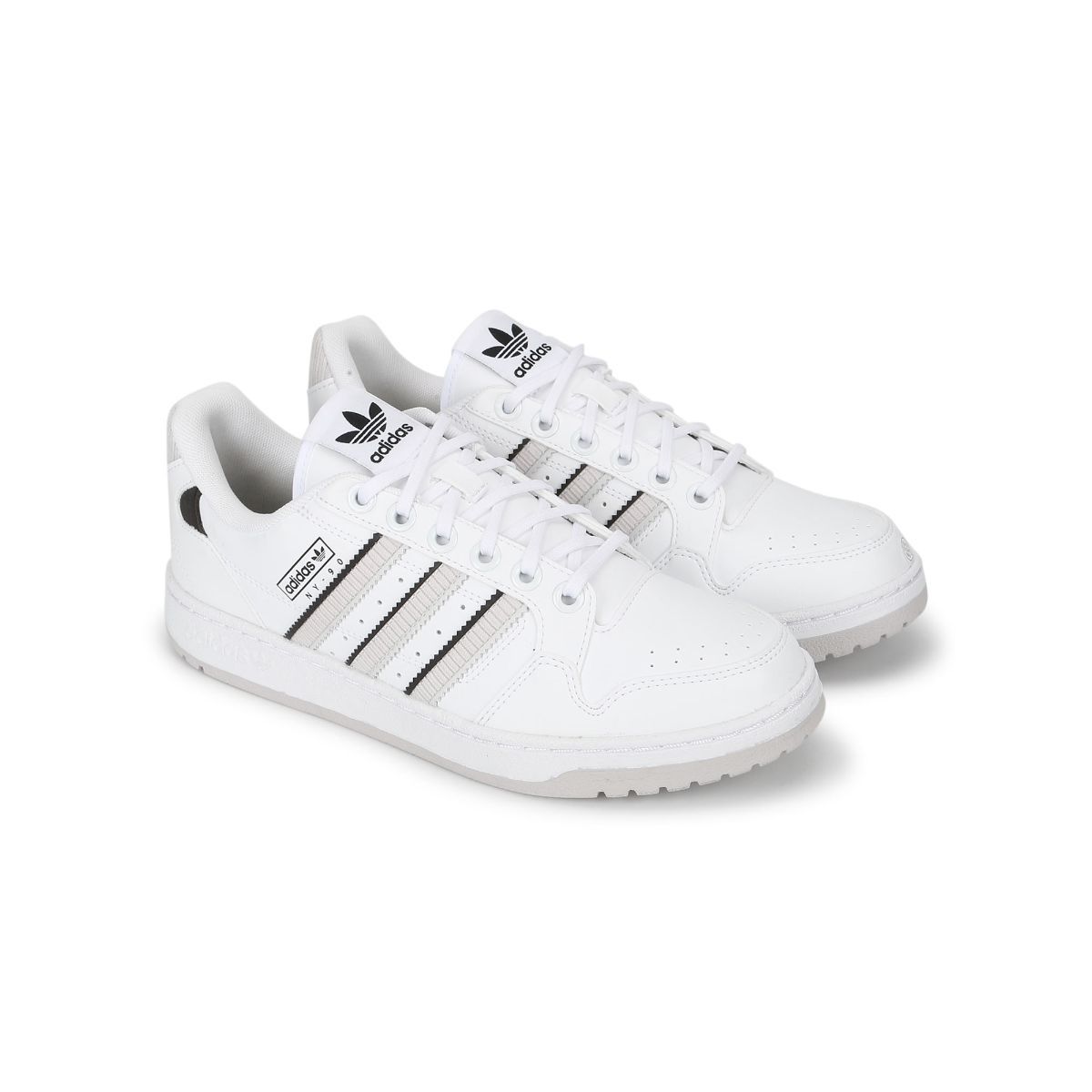 adidas Originals NY 92 STRIPES White Sneakers (UK 9)