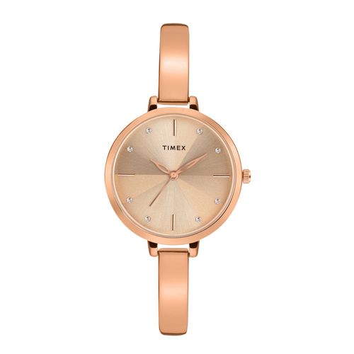 Buy Timex Women Analog Rose Gold Dial Coloured Quartz Watch Round