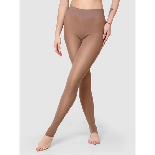 BRACHY Women Skin Warm Fur Thermal Leggings Bottom (M)