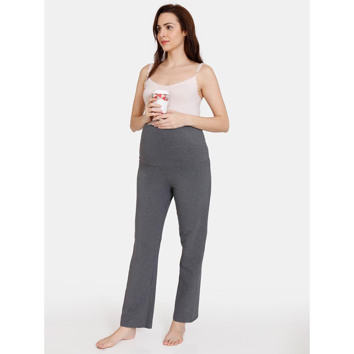 Zivame Coucou Bamboo Cotton Maternity Pyjama Neutral Gray Buy Zivame