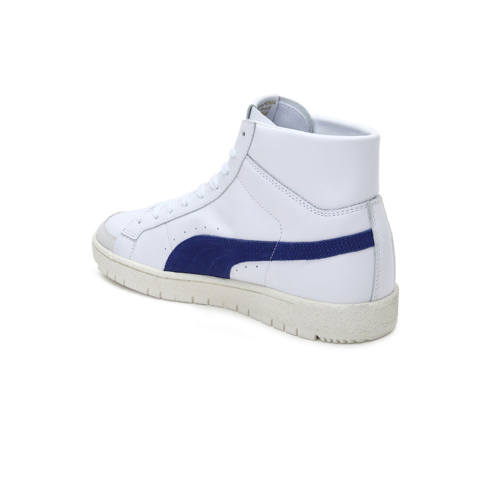 Puma Ralph Sampson 70 Mid OG ホワイト/ブルー Buy Puma Ralph Sampson 70 Mid Og Unisex White Sneakers - 12