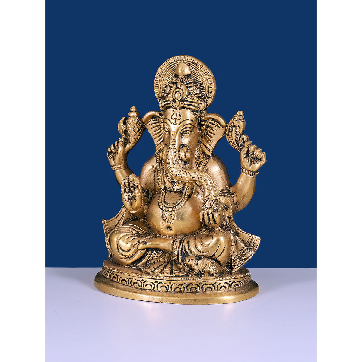 Ekaa Handicrafts Lord Ganesha Devi Laxmi Devi Saraswati Statue In ...