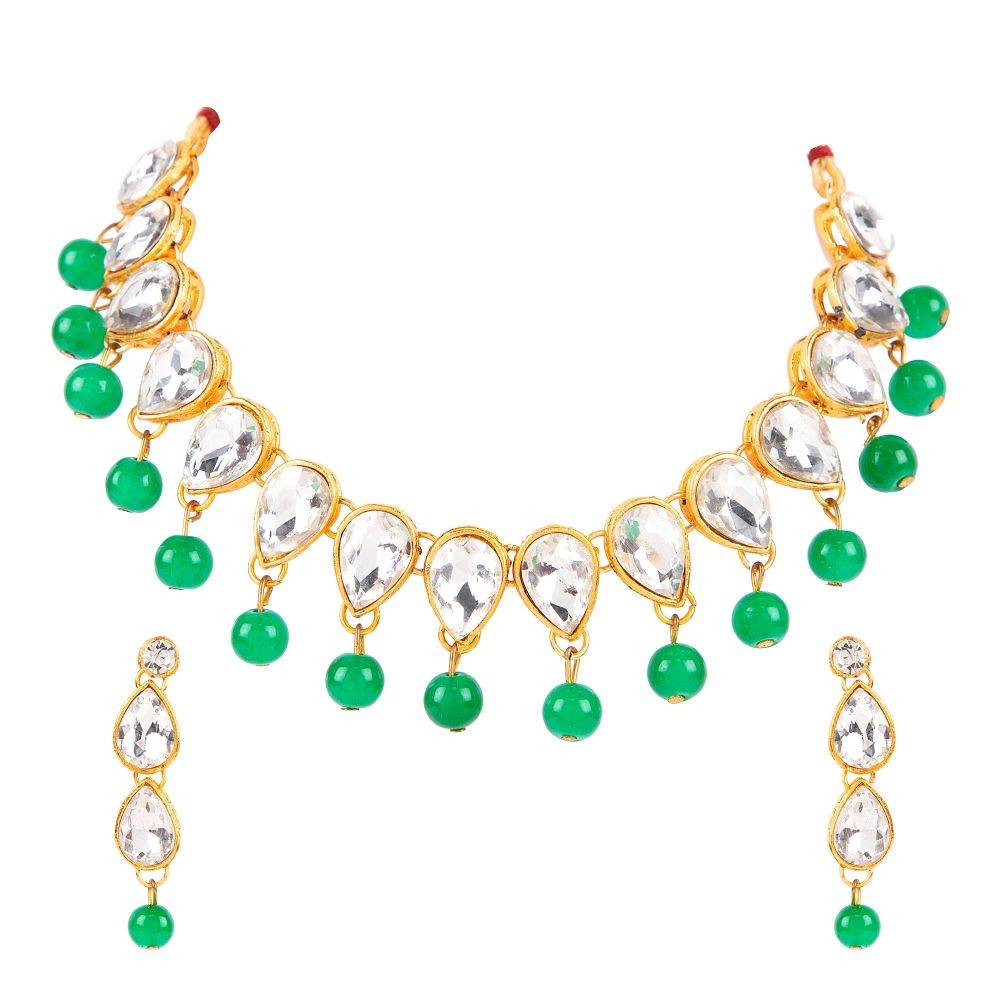 Anika's Creation Elegant Kundan Necklace Set