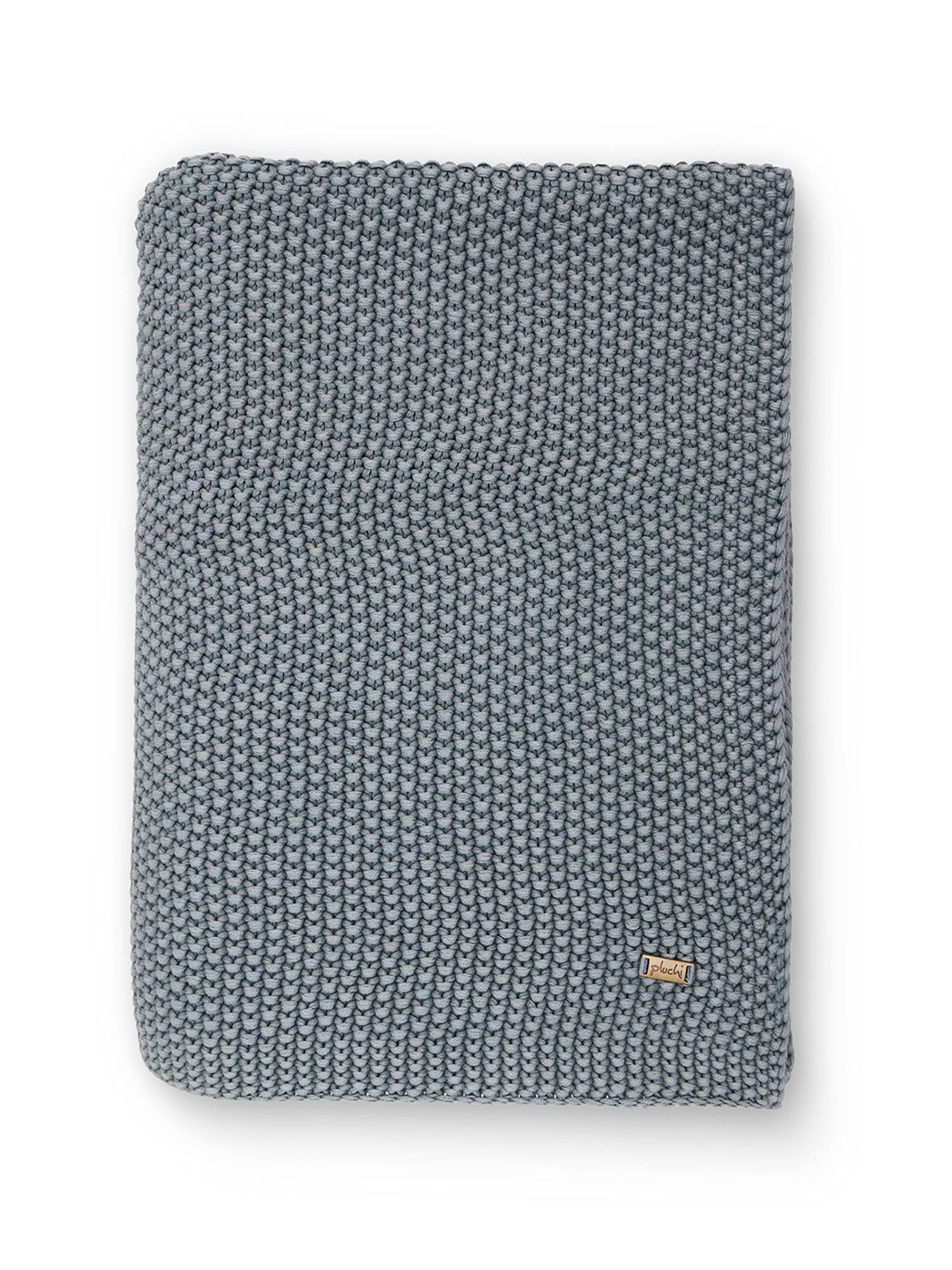 PLUCHI Elsa Cotton Knitted All-Season Throws , Timberwolf