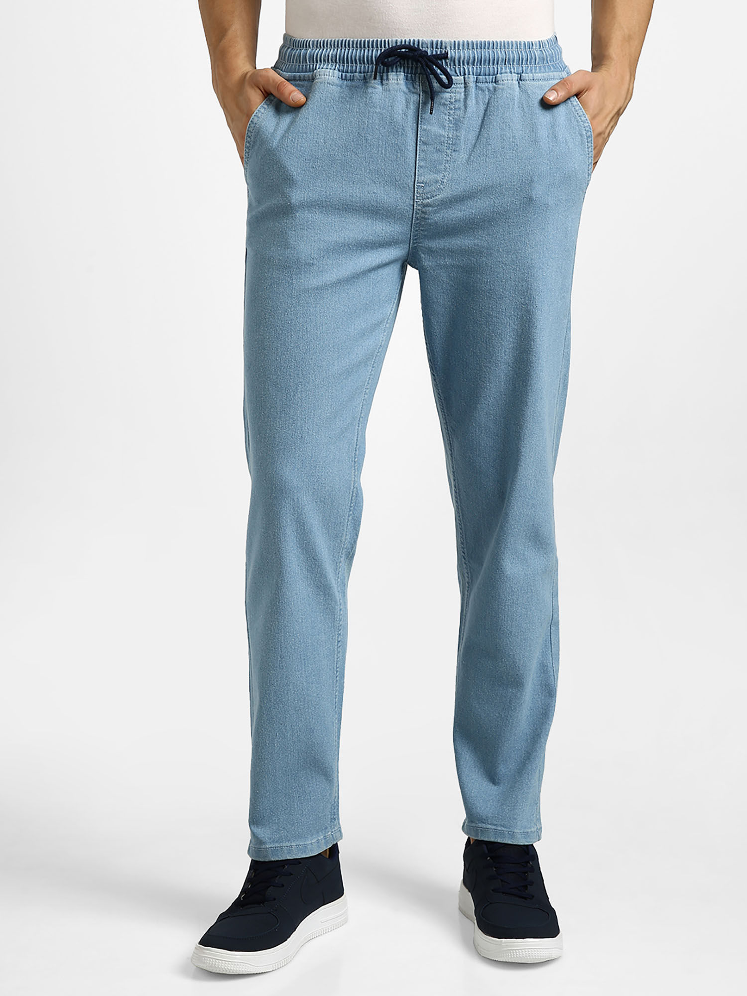 Buy Urbano Fashion Men Light Blue Regular Fit Washed Jogger Jeans  Stretchable Online