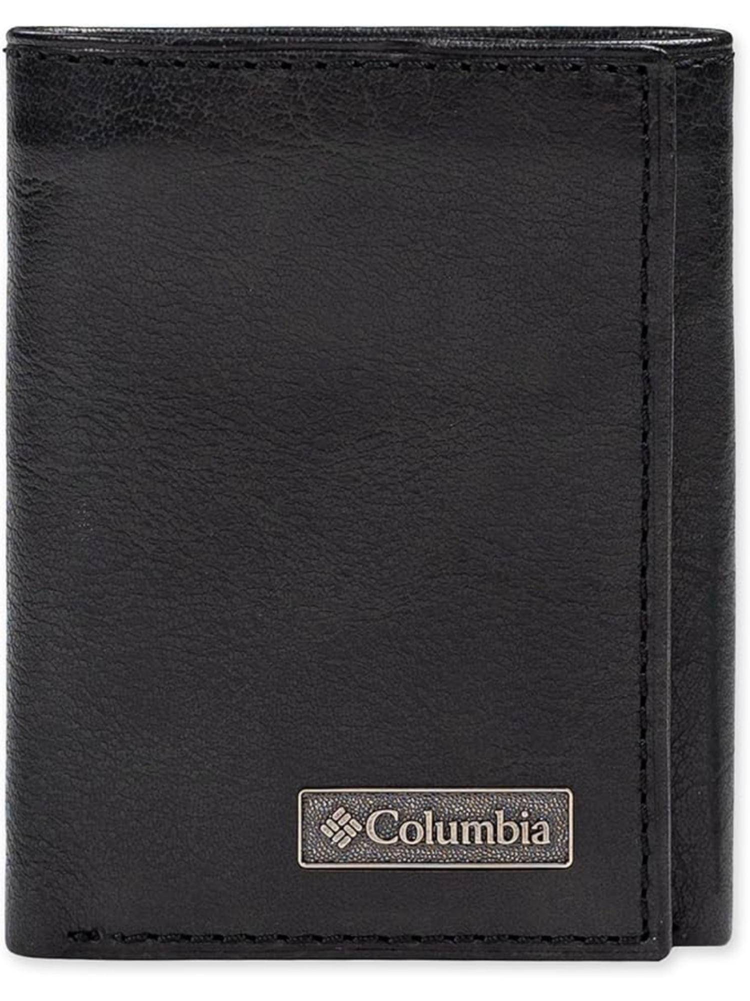 Columbia Men Black Zipper Wall Bill Pocket Snow Sports Wallet (One Size)