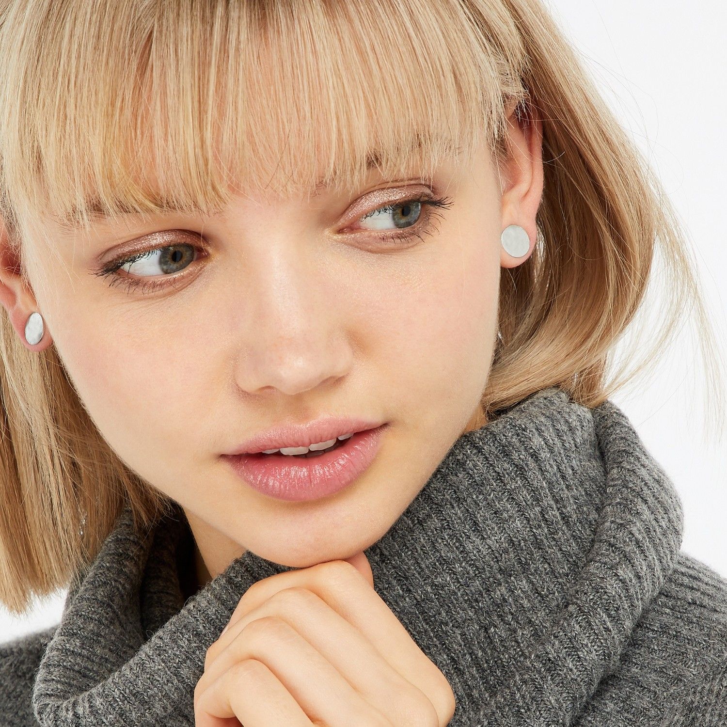 Buy Accessorize London Hammered Circle Stud Online