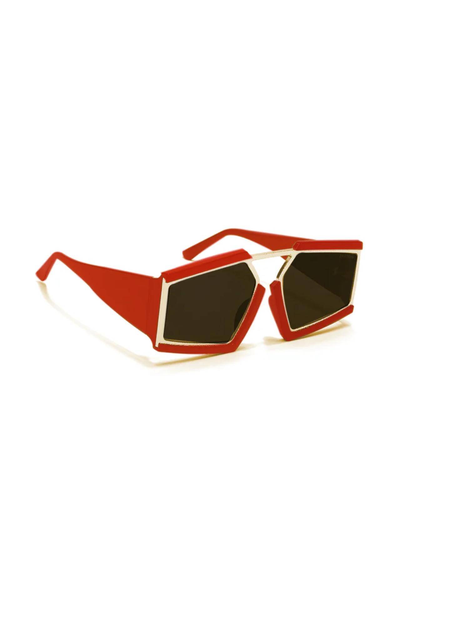 Zaadran Unisex Brazil Black Lens Sunglasses (54)