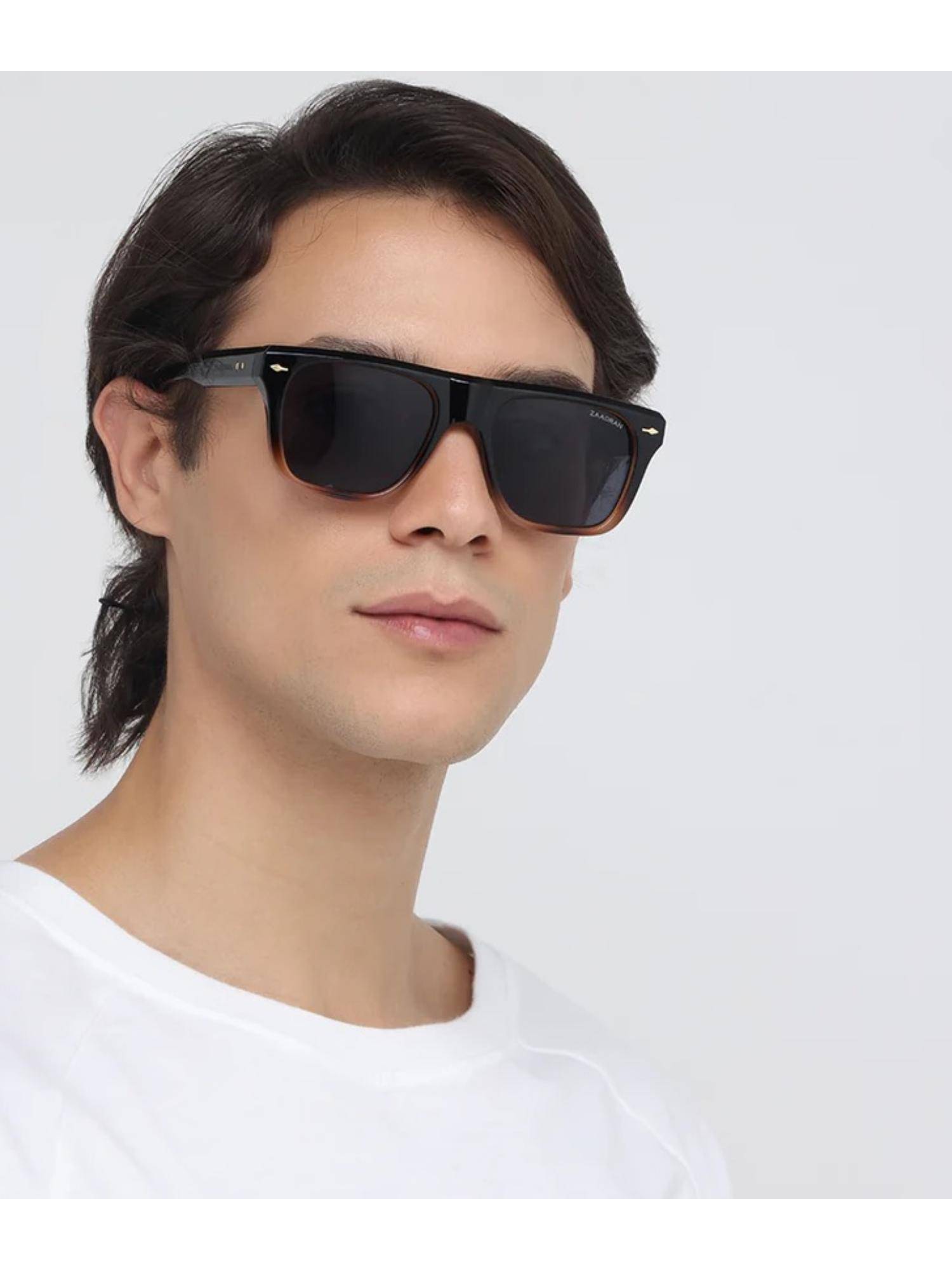 Zaadran Unisex Cambria Grey Lens Sunglasses (54)