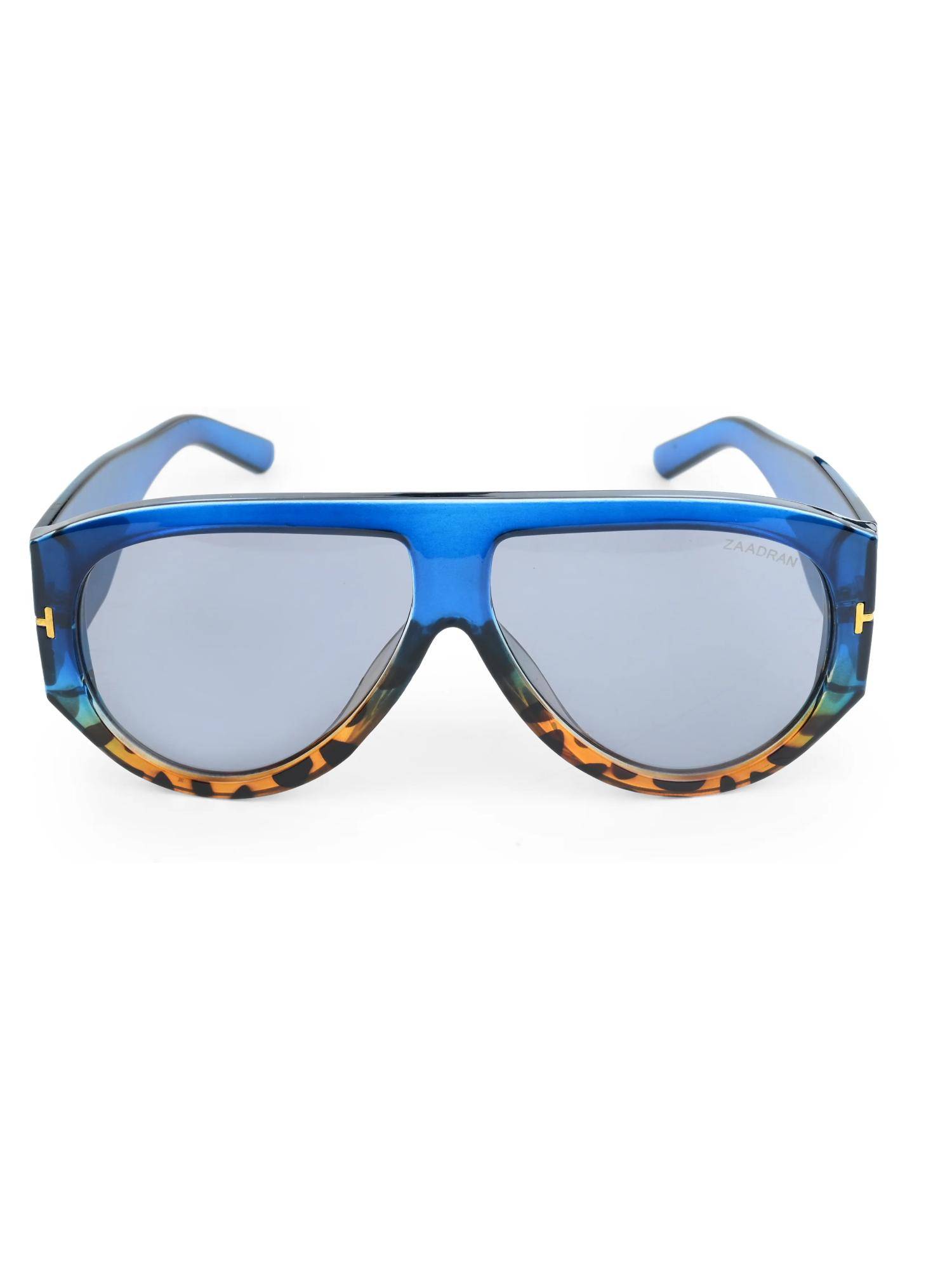 Zaadran Unisex Cuba Blue Lens Sunglasses (54)