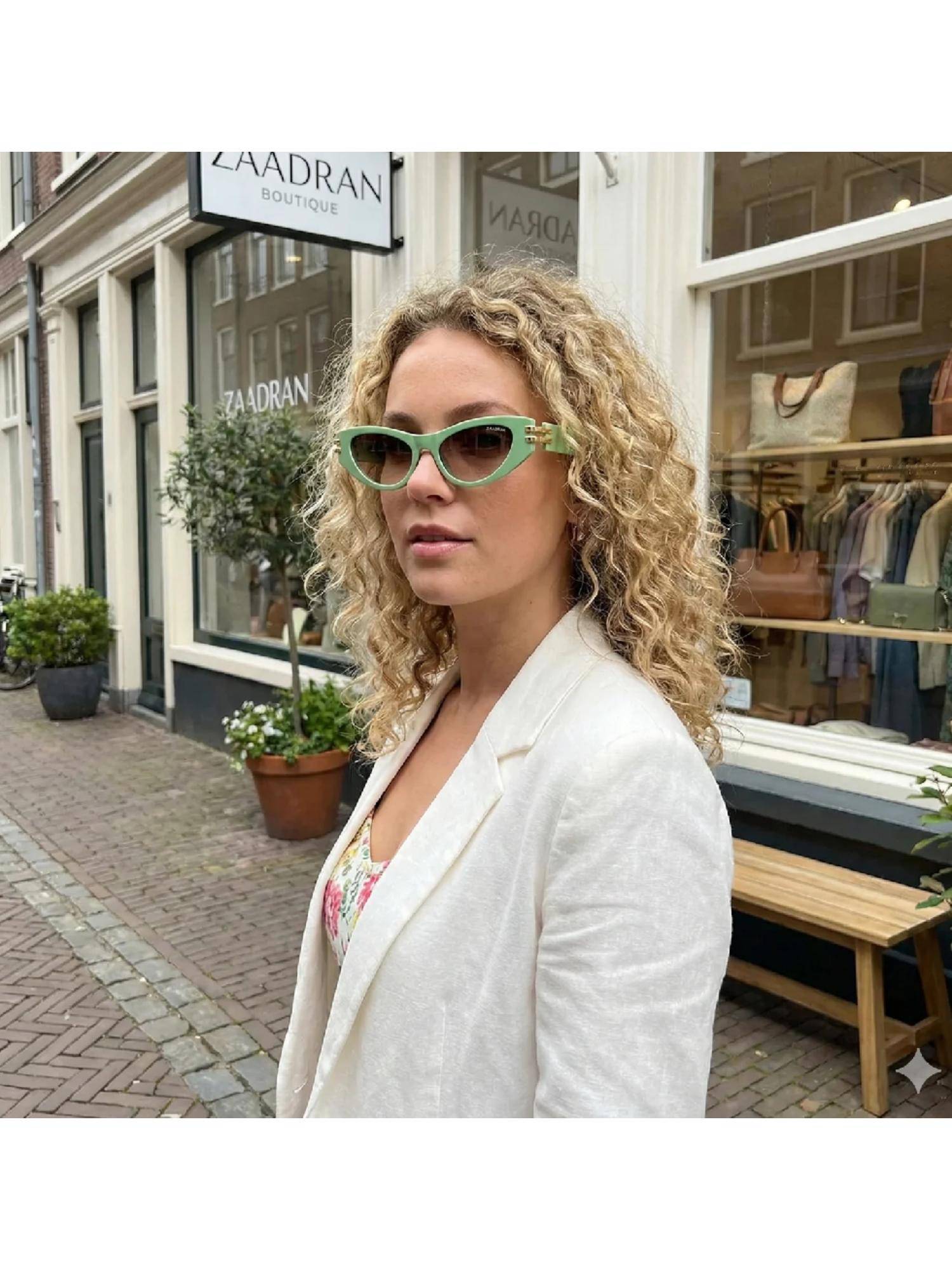 Zaadran Unisex Diva Brown Lens Sunglasses (58)
