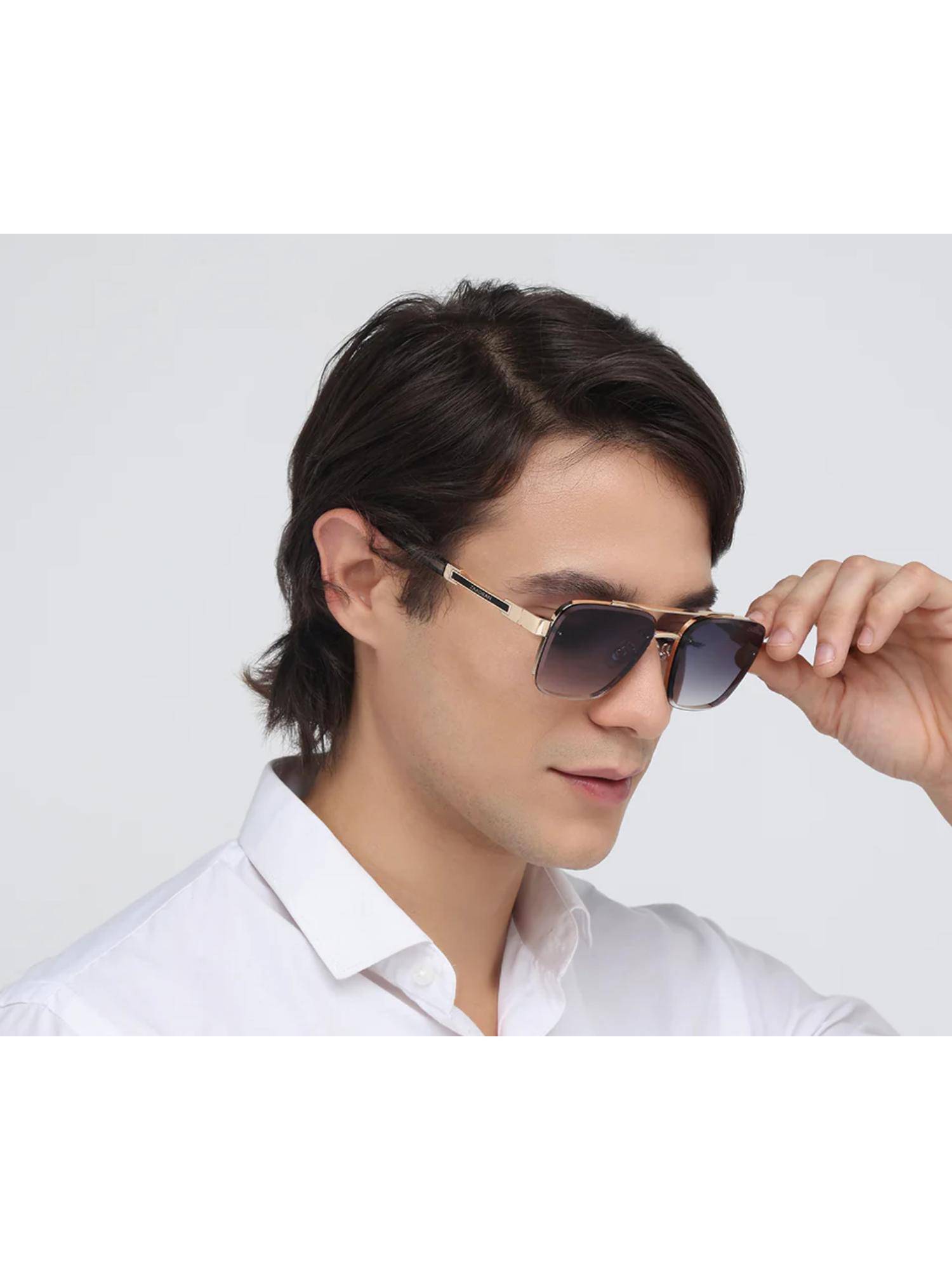 Zaadran Unisex Giza Grey Lens Sunglasses (54)