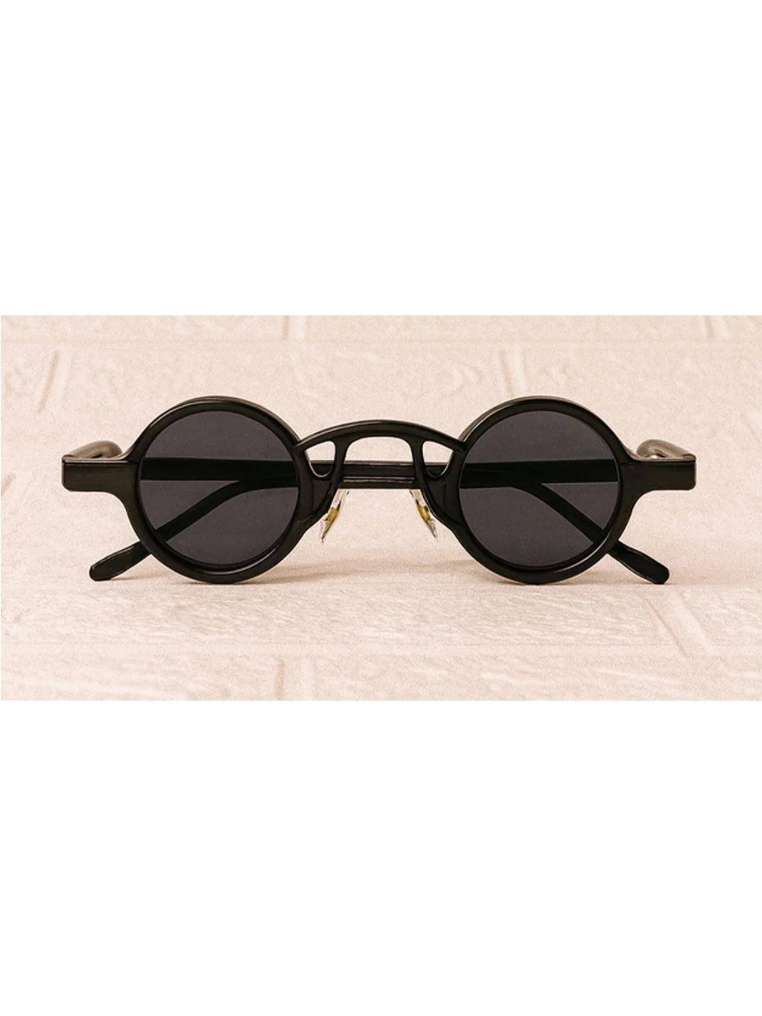 Zaadran Unisex Mafia Black Lens Sunglasses (56)
