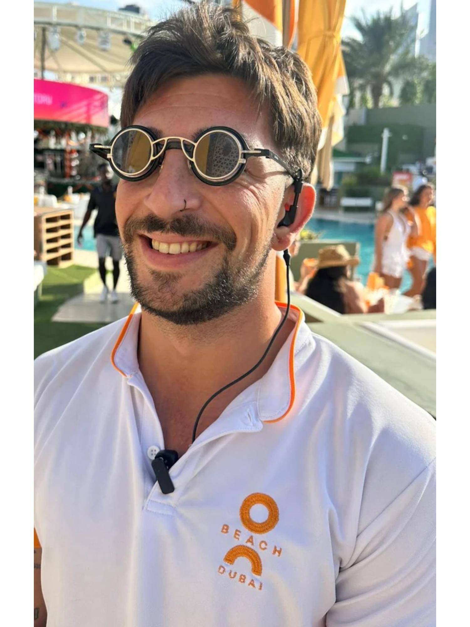 Zaadran Unisex Mafia Black Lens Sunglasses (56)