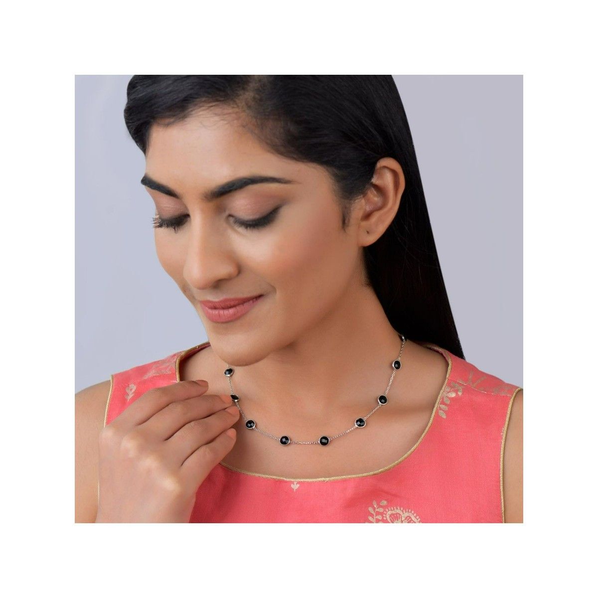 GIVA Sterling Silver You and Me Necklace (Silver) At Nykaa, Best Beauty Products Online