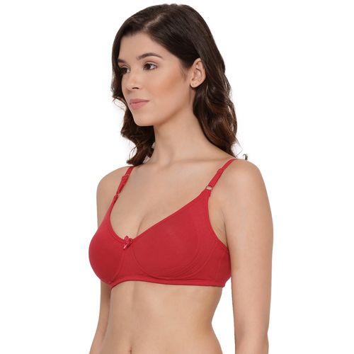 Buy Lux Lyra 513 Red Love Cotton Moulded Bras For Women Online