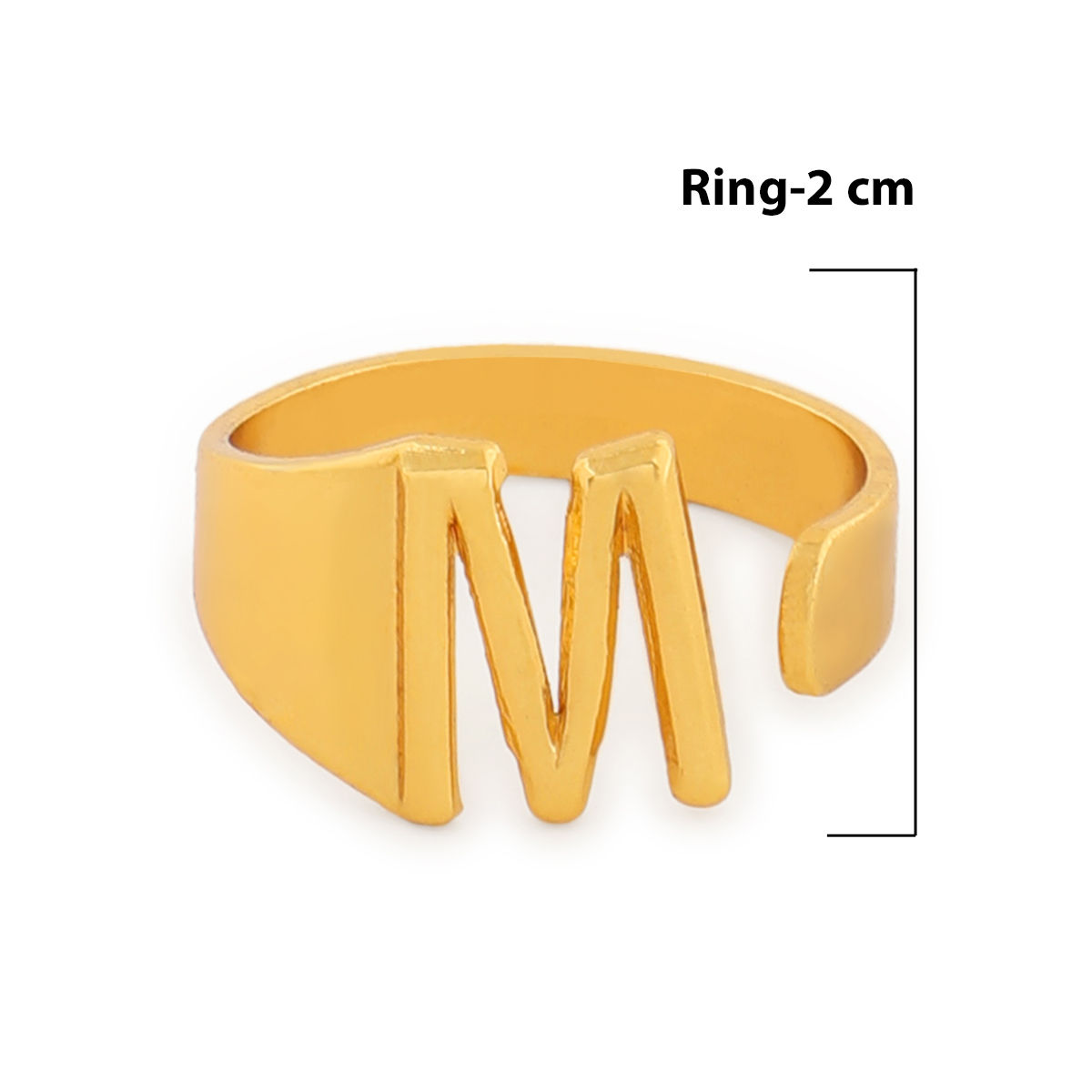 MEENAZ Finger Rings for couples women Men Boy girls girlfriend Wife lovers  gf Valentine American diamond Adjustable i I Love you Heart Initial Letter  R Name Alphabet Stylish Gold Ring Red Box