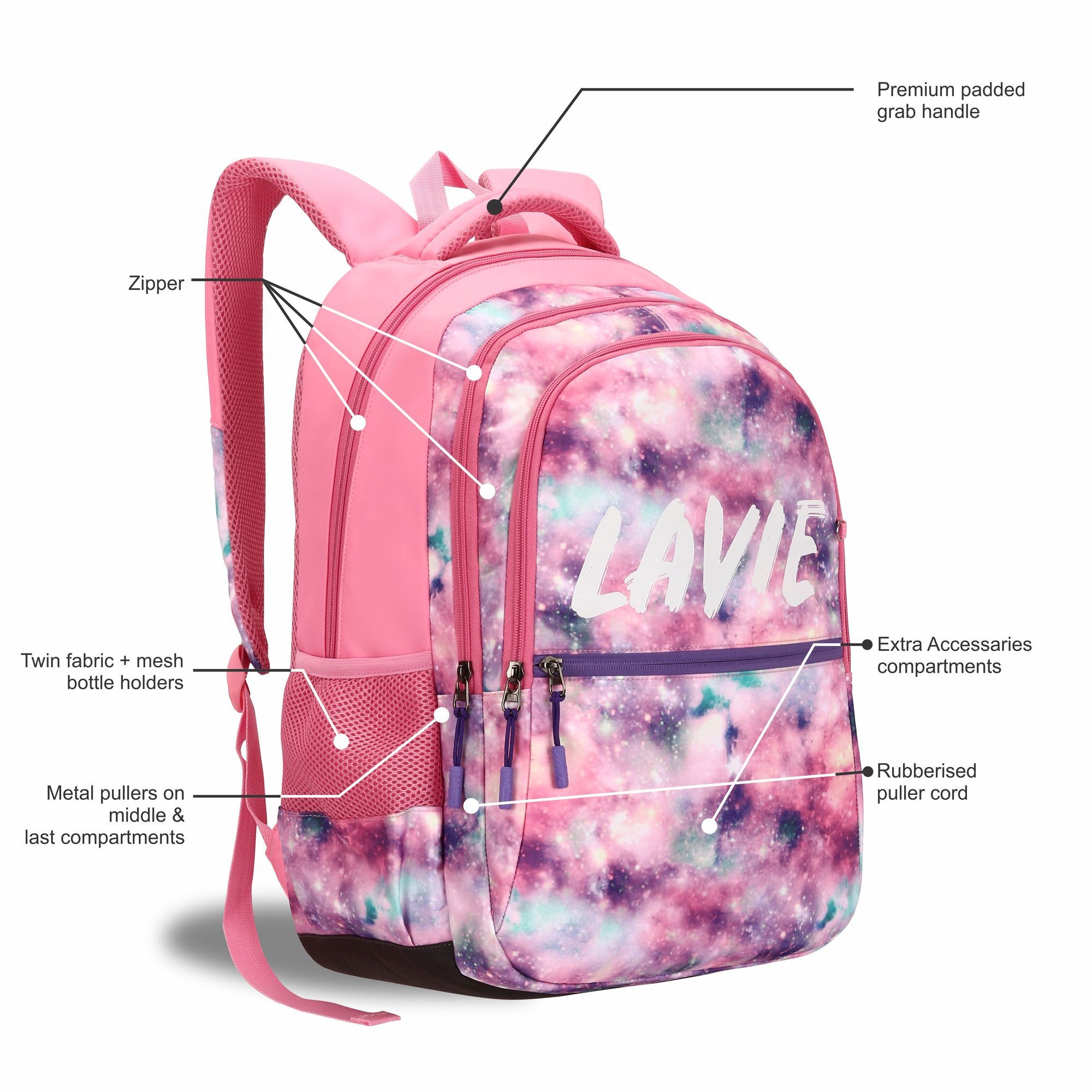 Buy Lavie Marble 19 Backpack School Bag Online