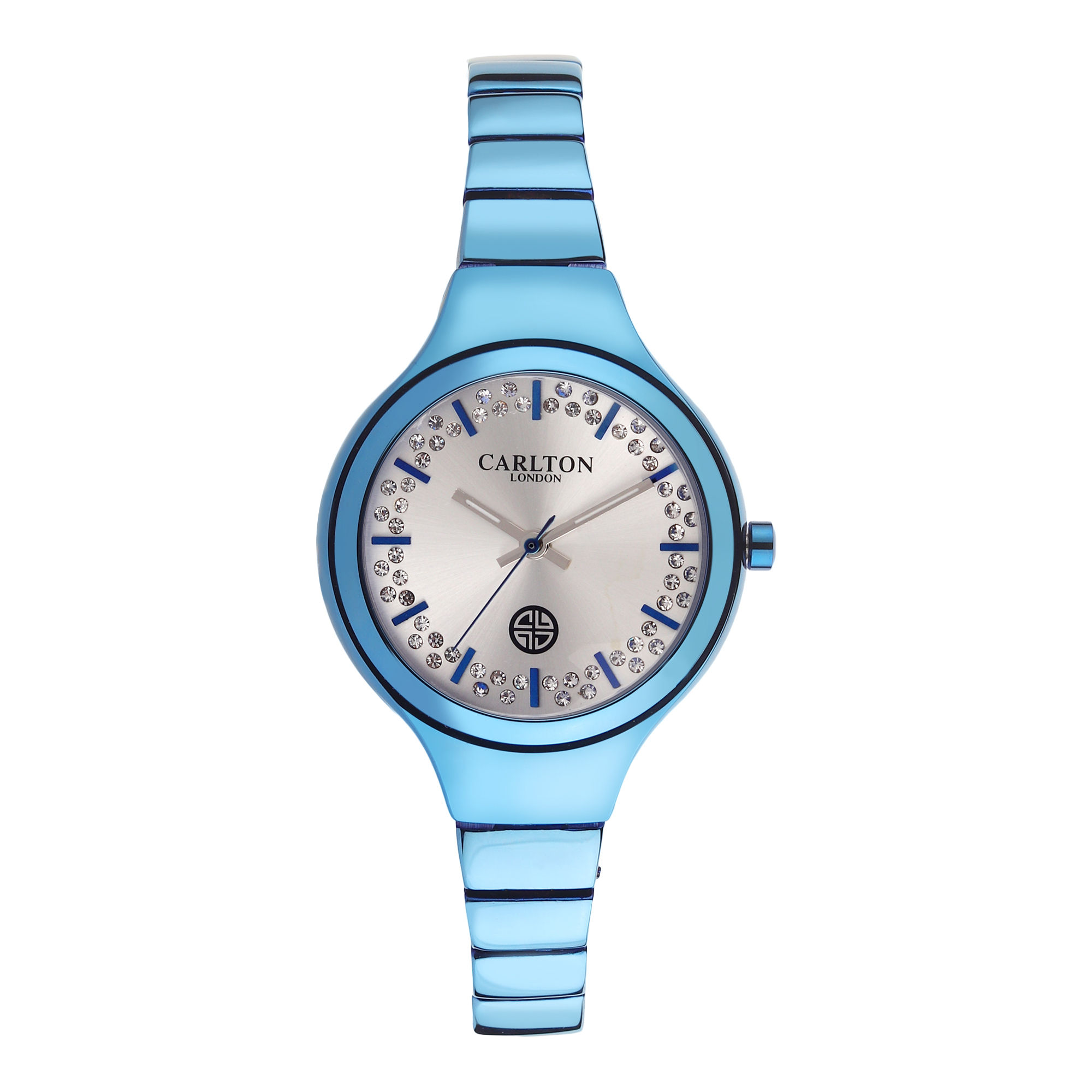 Carlton London Women's SilverToned Analogue Watch (CL028BSIB) Buy