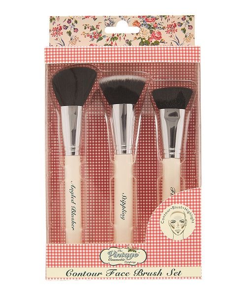 The Vintage Cosmetic Company Contour Face Make-Up Brush Set