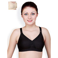 Buy Floret Double Layered Non Wired Full Coverage Minimiser Bra - Cool  Grey1 at Rs.449 online