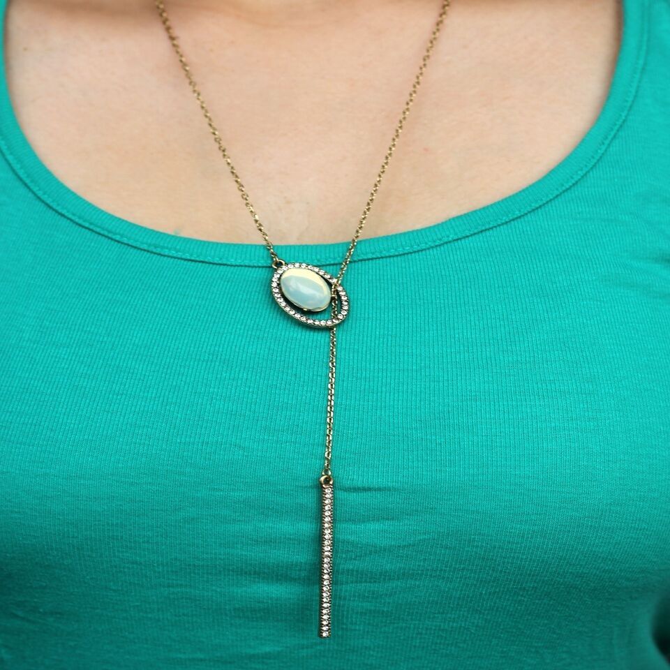 Ferosh Round Gem Tie Necklace Buy Ferosh Round Gem Tie Necklace Online