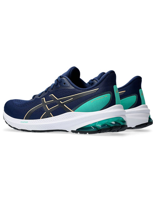 Buy ASICS GT-1000 12 Navy Blue Green Women Running Shoes Online