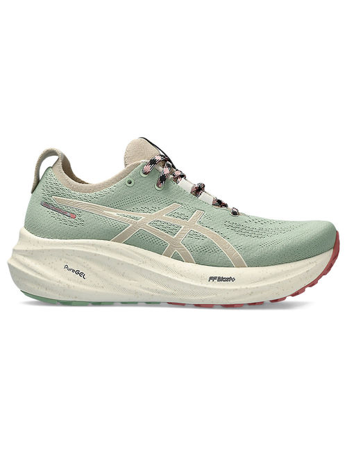 ASICS GEL-Nimbus 26 TR Light Green Women Running Shoes (UK 7)
