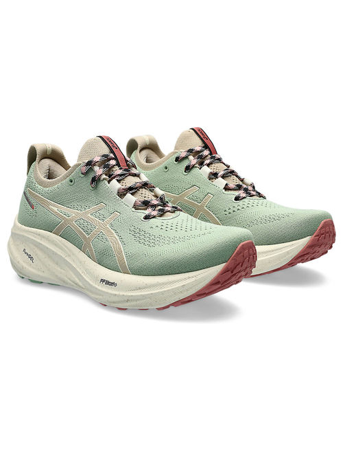 Buy ASICS GEL-Nimbus 26 TR Light Green Women Running Shoes Online