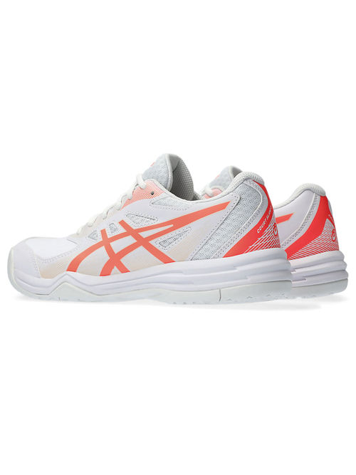 ASICS Court Slide White Orange Women Tennis Shoes (UK 5)