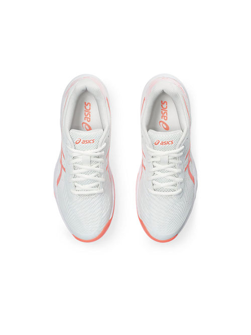 Buy ASICS GEL-Game White Orange Women Tennis Shoes Online