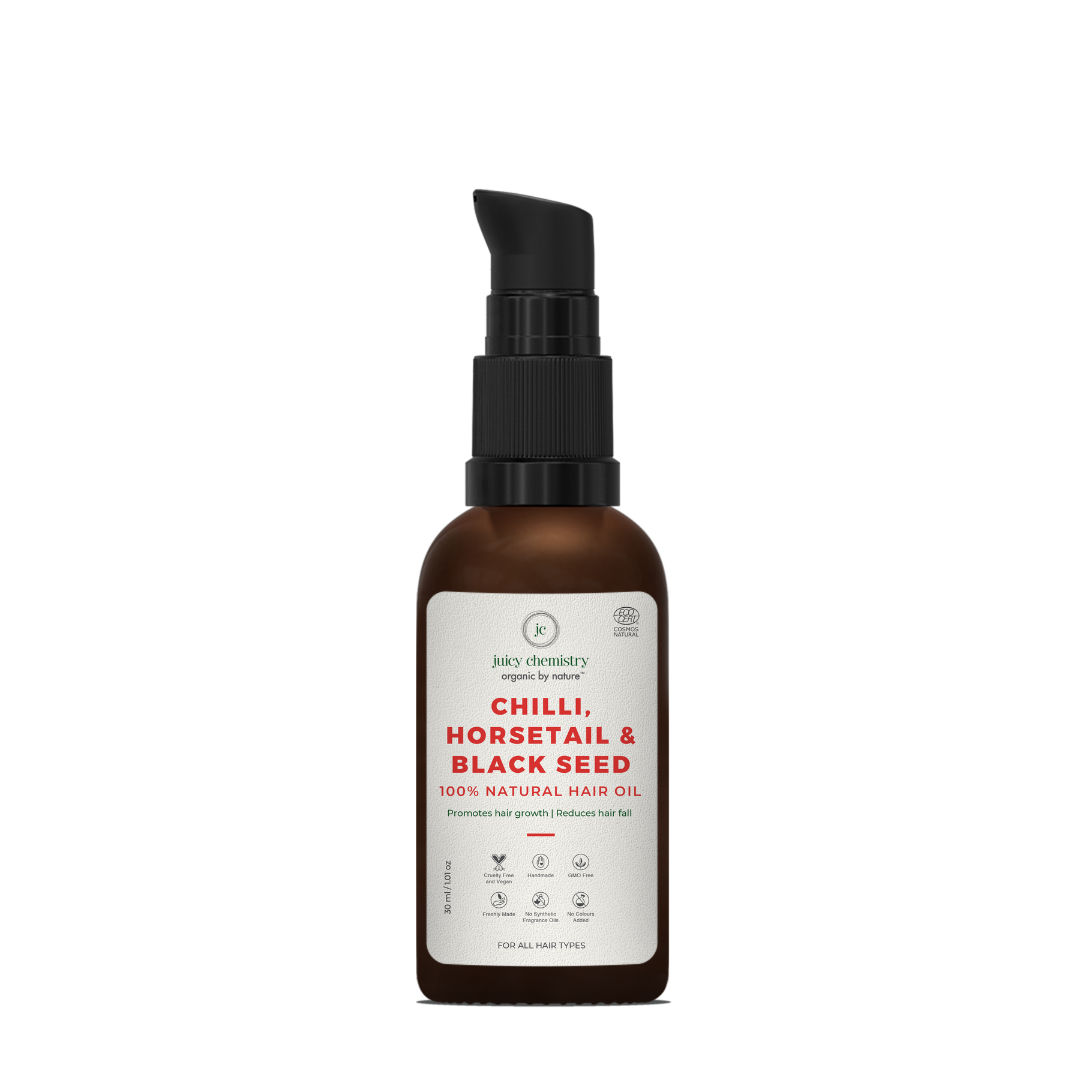 Juicy Chemistry ChillI- Horsetail & Black Seed Organic Hair Oil