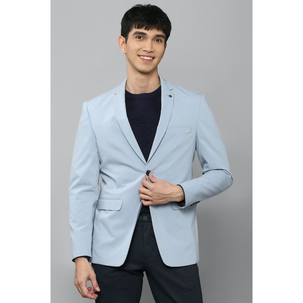 Allen solly blue clearance blazer