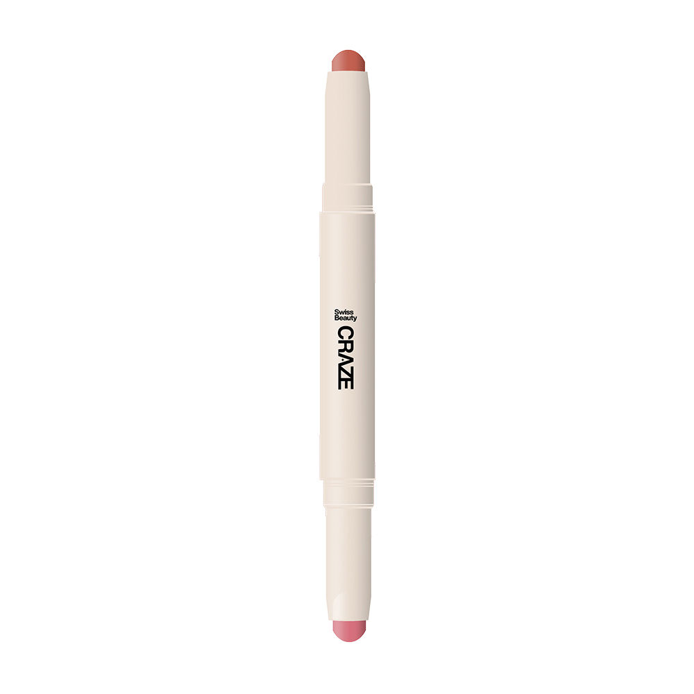 Buy Swiss Beauty CRAZE Duo 2 In 1 Satin Matte Finish Lipstick Non