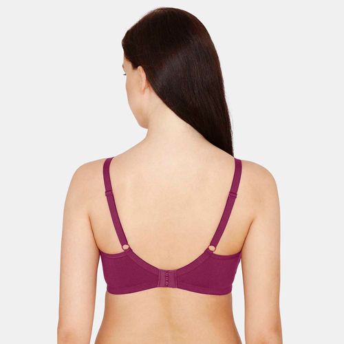 Buy Zivame Double Layered Non Wired 3/4th Coverage Maternity/ Nursing Bra -  Purple Online