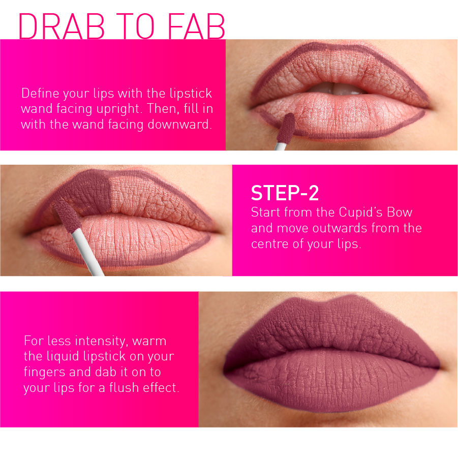 lipstick step by step