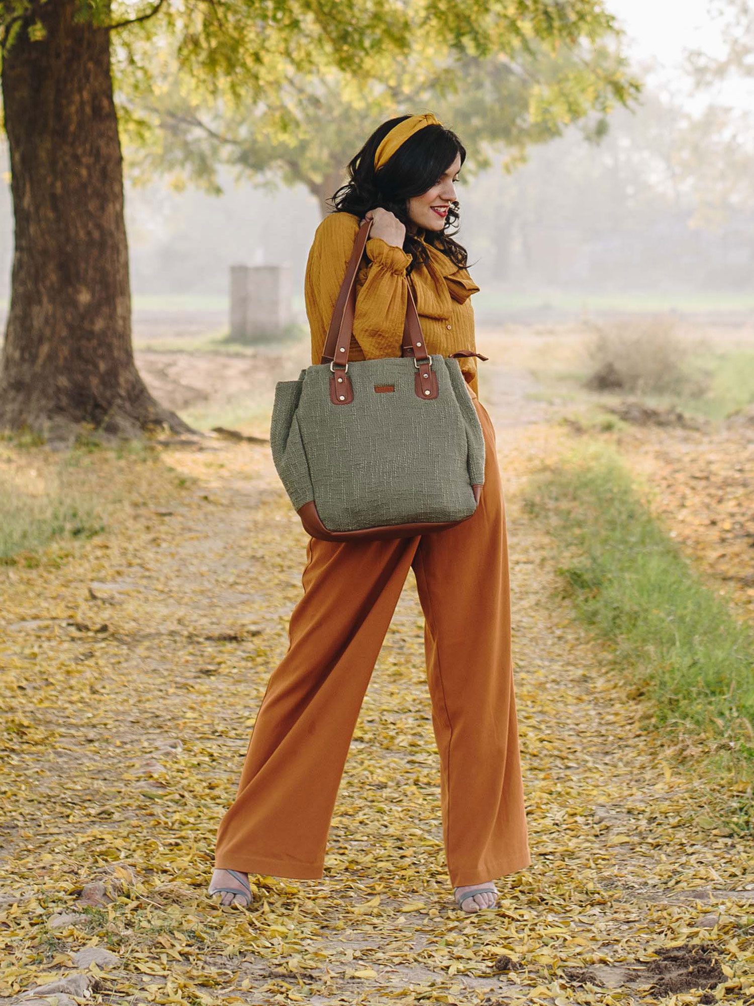 Maisha Tote bags : Buy Maisha Lifestyle Foresty Green Backpack Messenger Bag  Online