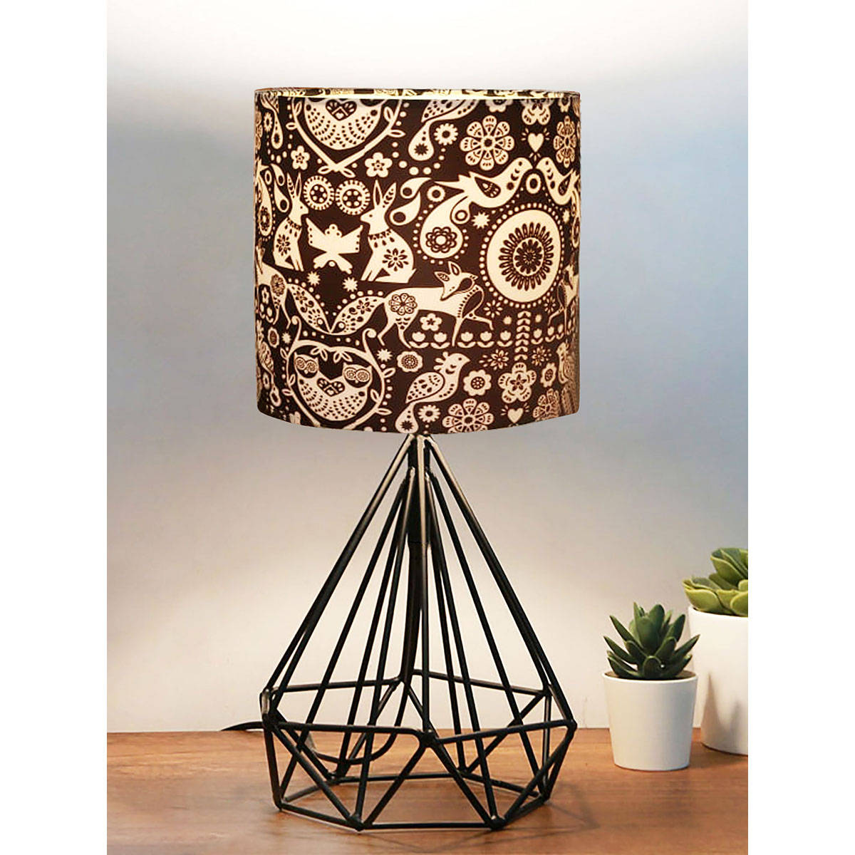 Homesake Modern Diamond Table Lamp Animal