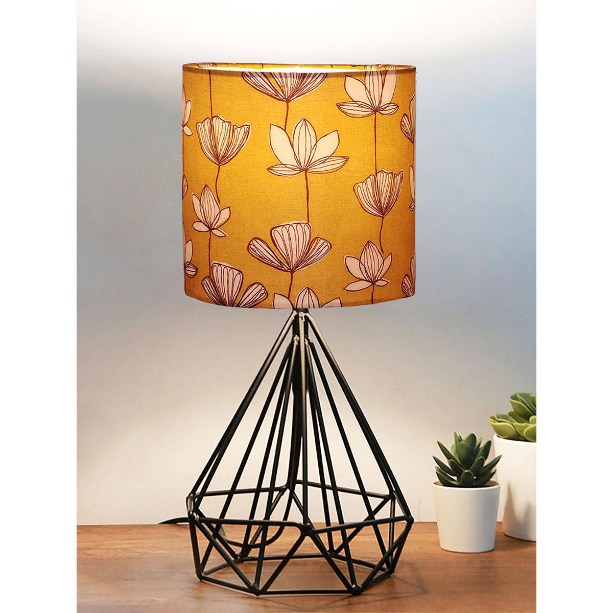 Homesake Modern Diamond Table Lamp Sunkissed