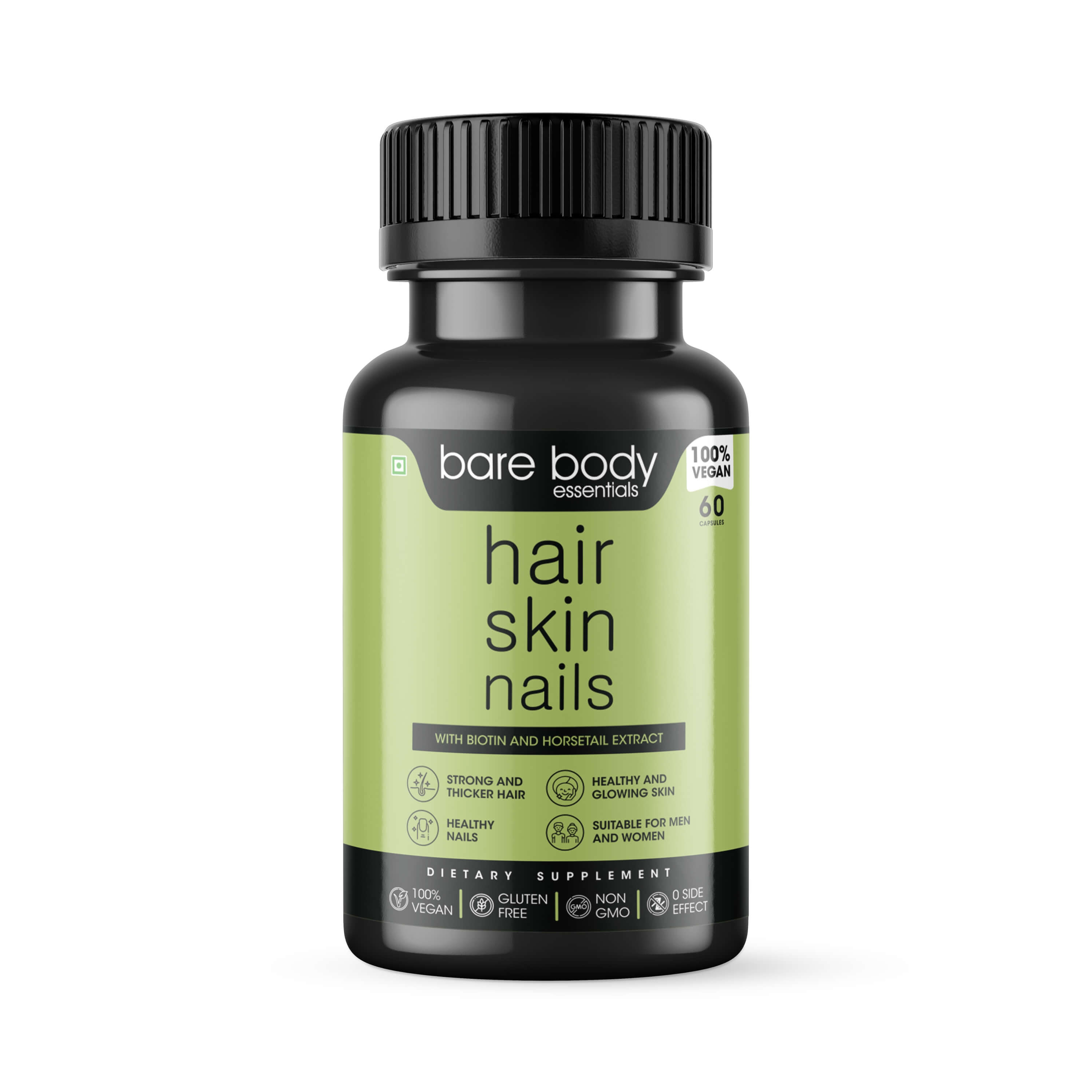 Bare Body Essentials Hair Skin Nails - 60 Capsules: Buy Bare Body  Essentials Hair Skin Nails - 60 Capsules Online at Best Price in India |  Nykaa