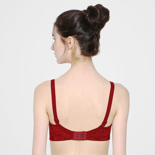 Buy Sonari Felina Women's Fancy Net Bra - Red (42D) Online